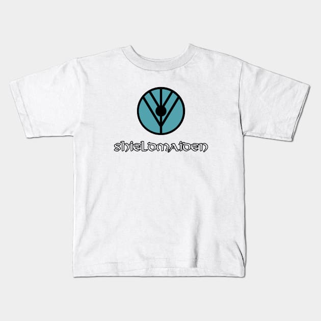 Shieldmaiden Kids T-Shirt by VT Designs